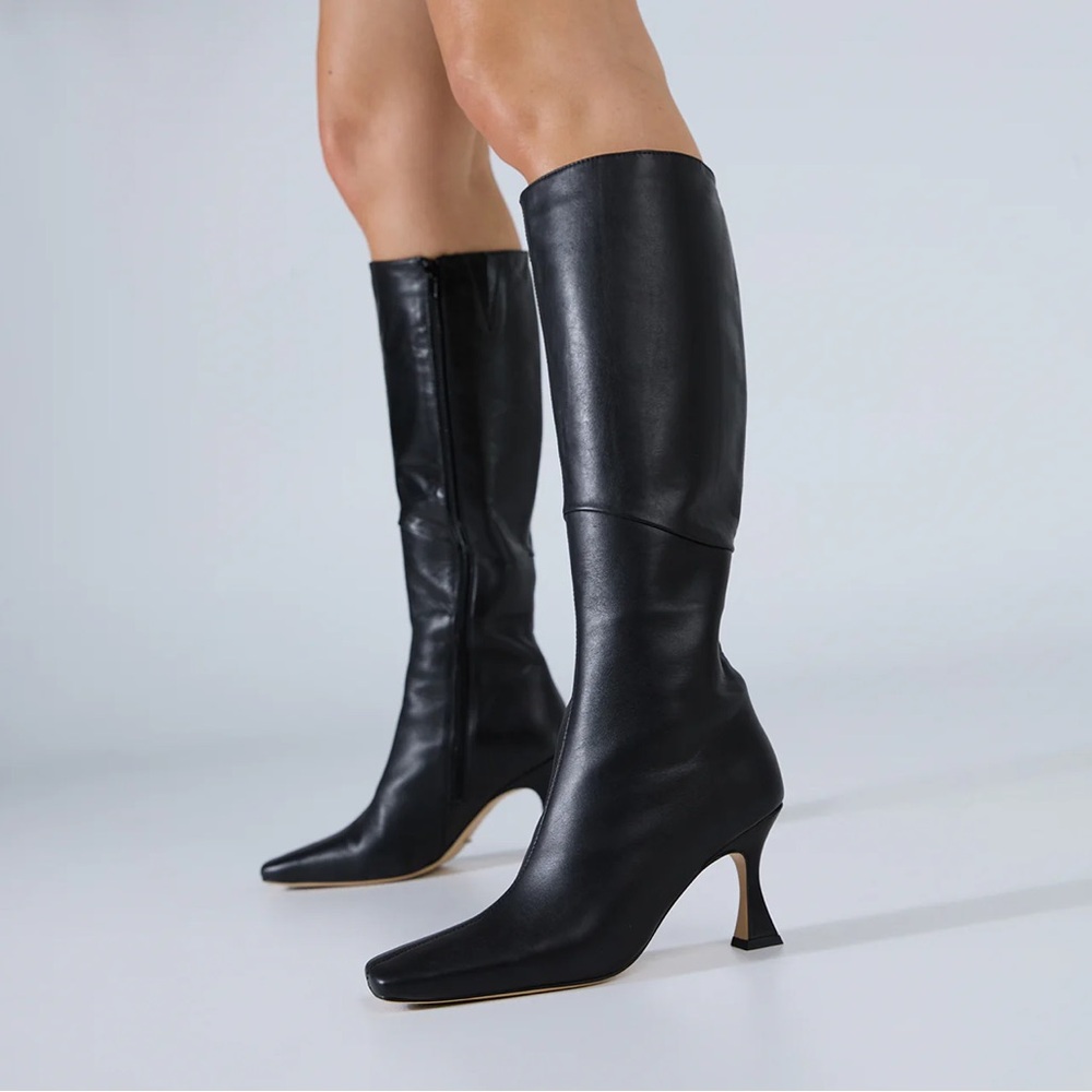 NEW Tony Bianco Fantasy Knee High Boots In Black Size 8.5